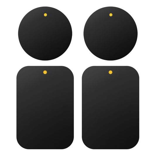 CLCMETALP2 - 4 Heavy Duty Phone Mount Magnets - 2 Rectangle & 2 Round Magnets