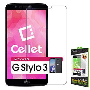 SGLGGSTY3 - LG G Stylo 3 Tempered Glass Screen Protector, Cellet 0.33mm Premium Tempered Glass Screen Protector for LG G Stylo 3 (9H Hardness)