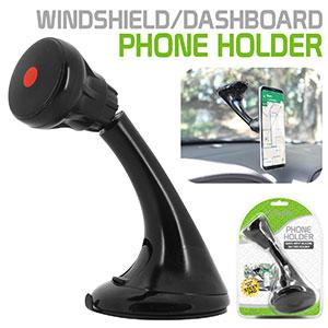 PHD23CN - Windshield/Dashboard Mount Phone Holder for iPhone 13 Pro Max and More - Extra Strength Suction Cup with Quick-Snap Technology