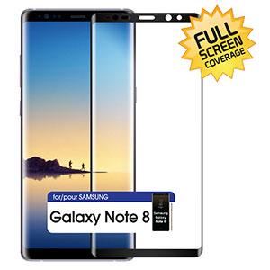 SGSAMN8F - Case friendly Tempered Glass Screen Protector for Samsung Galaxy Note 8, Premium Quality- Full Coverage 3D Surface- by Cellet