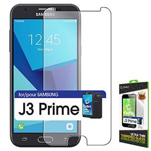 SGSAMJ3E - Cellet Premium Tempered Glass Screen Protector for Samsung Galaxy J3 Prime (0.3mm)
