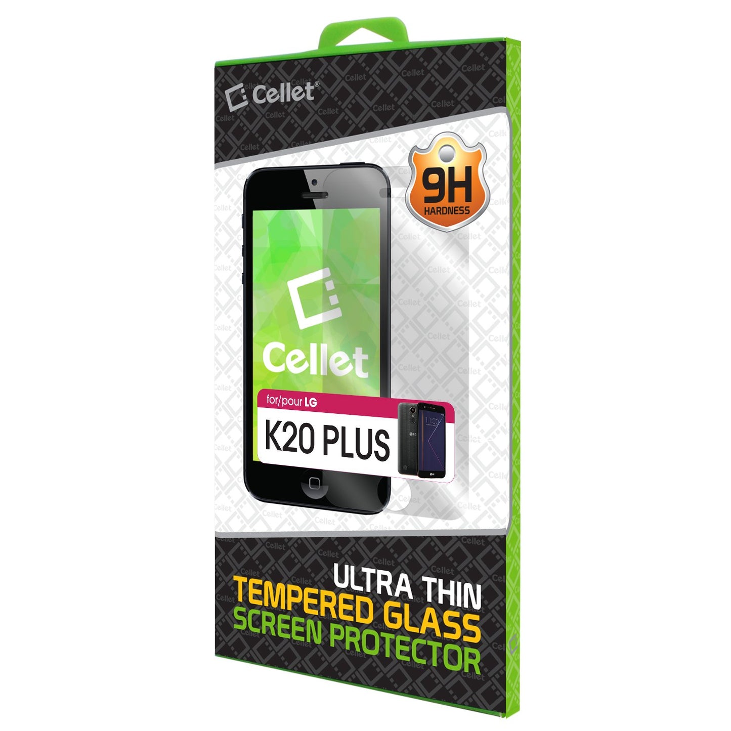 SGLGK20P - Cellet Ultra-Thin Premium Tempered Glass Screen Protector for LG K20 Plus (0.3mm)