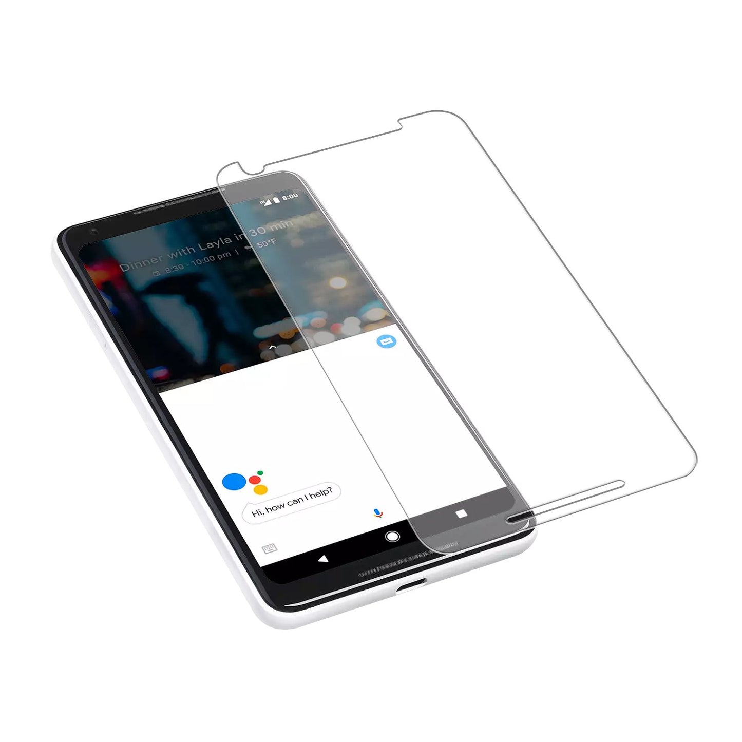 SGGOOPK2 - Premium Tempered Glass Screen Protector for Google Pixel 2 (0.3 mm) - by Cellet
