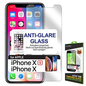 SAIPHX -Anti Glare Glass Screen Protector, Tempered Glass 9H - iPhone X