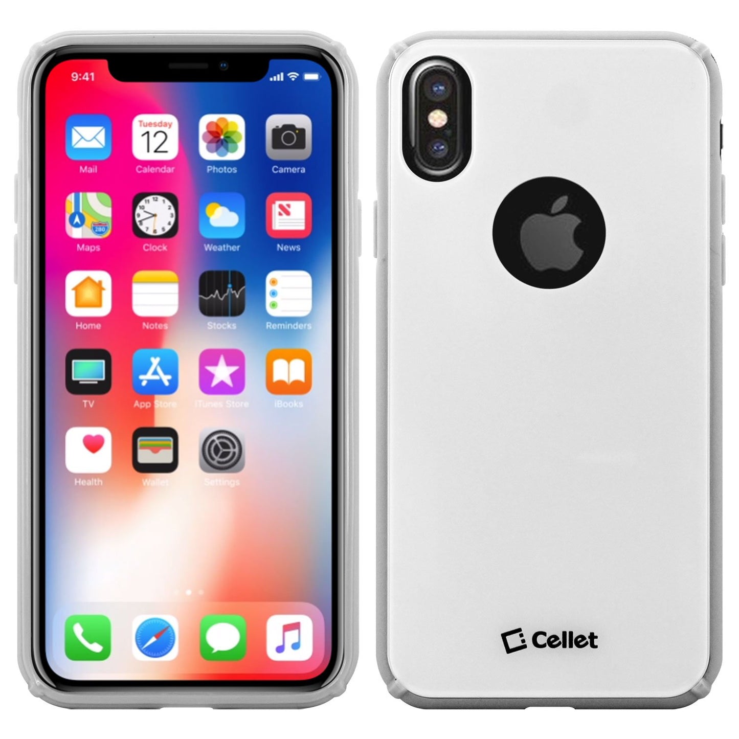 CCIPHX81WT - iPhone X Case, Slim Hard Case TPU and durable PC Plastic that Provides All-Around Protection - White