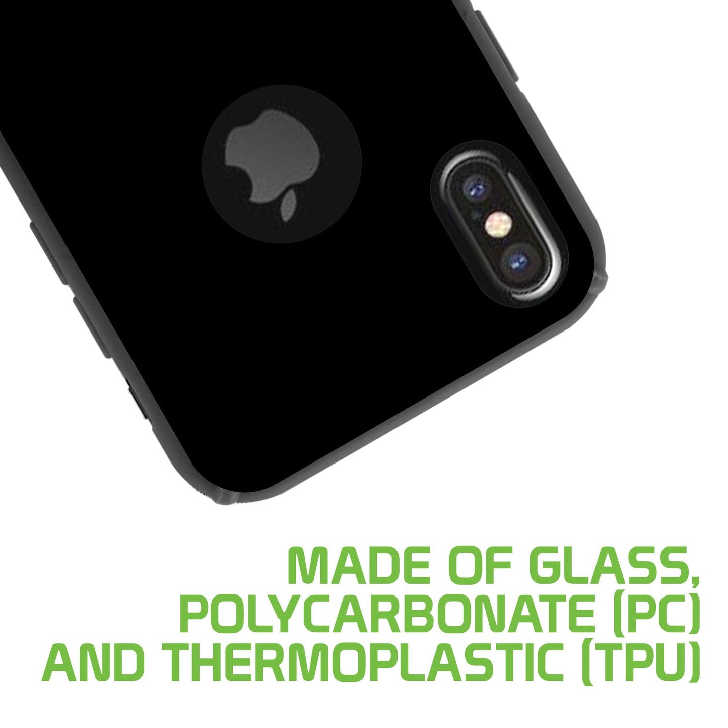 CCIPHX81BK - iPhone X Case, Slim Hard Case TPU and durable PC Plastic that Provides All-Around Protection - Black