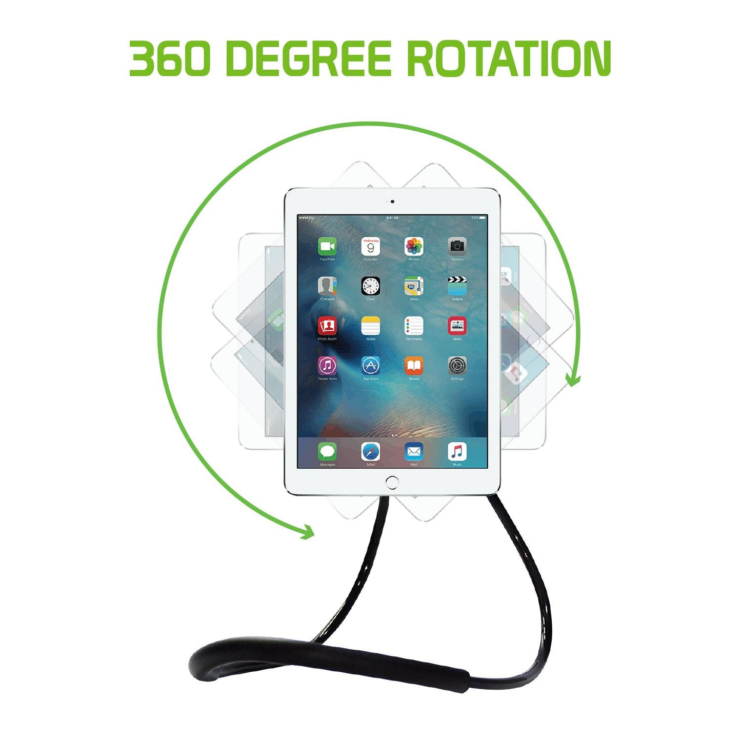 PHNEC - Multifunctional Holder for Tablets and Smartphones up to 4-10” with 360 Degree Rotation and Magnetic Plate