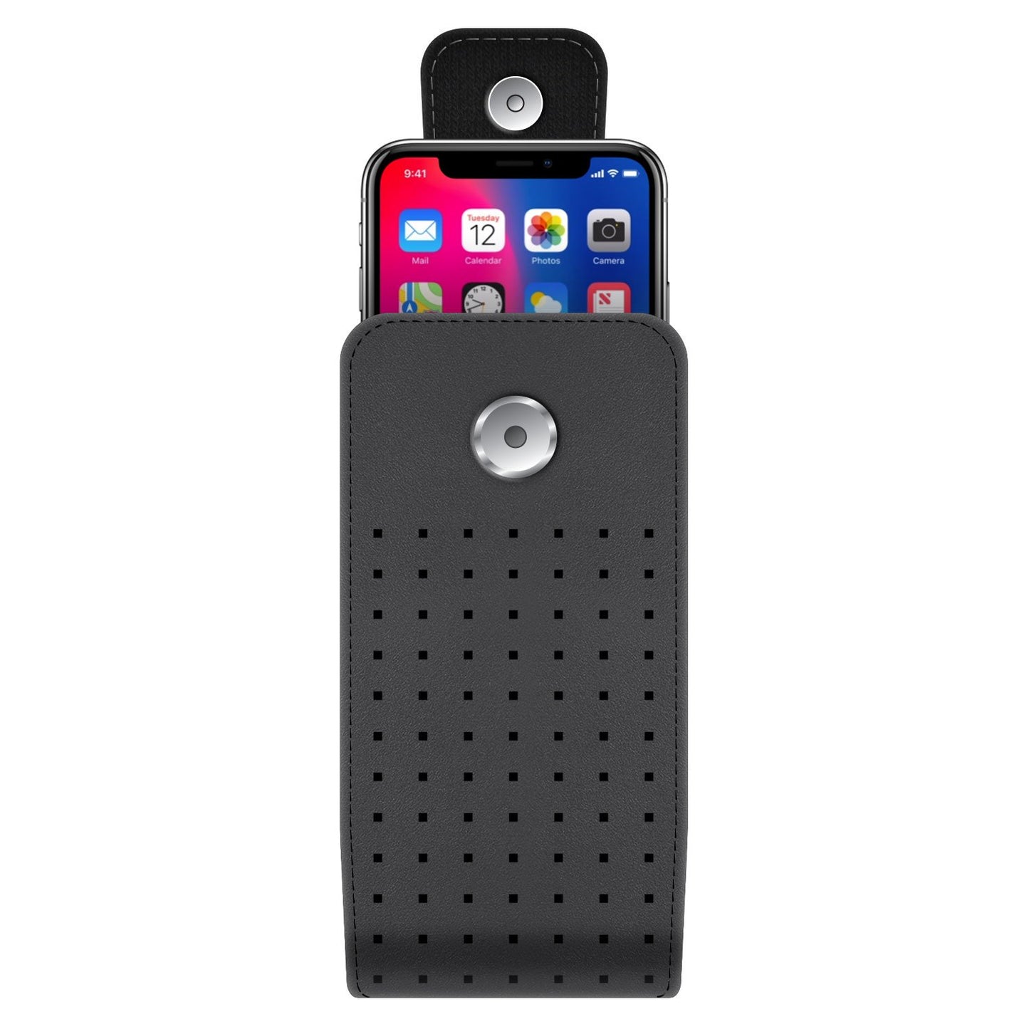 LTERMEDB - Cellet Teramo Leather Pouch for Apple iPhone X, 8, 7, 6S, 6, Samsung Galaxy Note 9, Note 8, Samsung Galaxy S9, S8, S7 and More