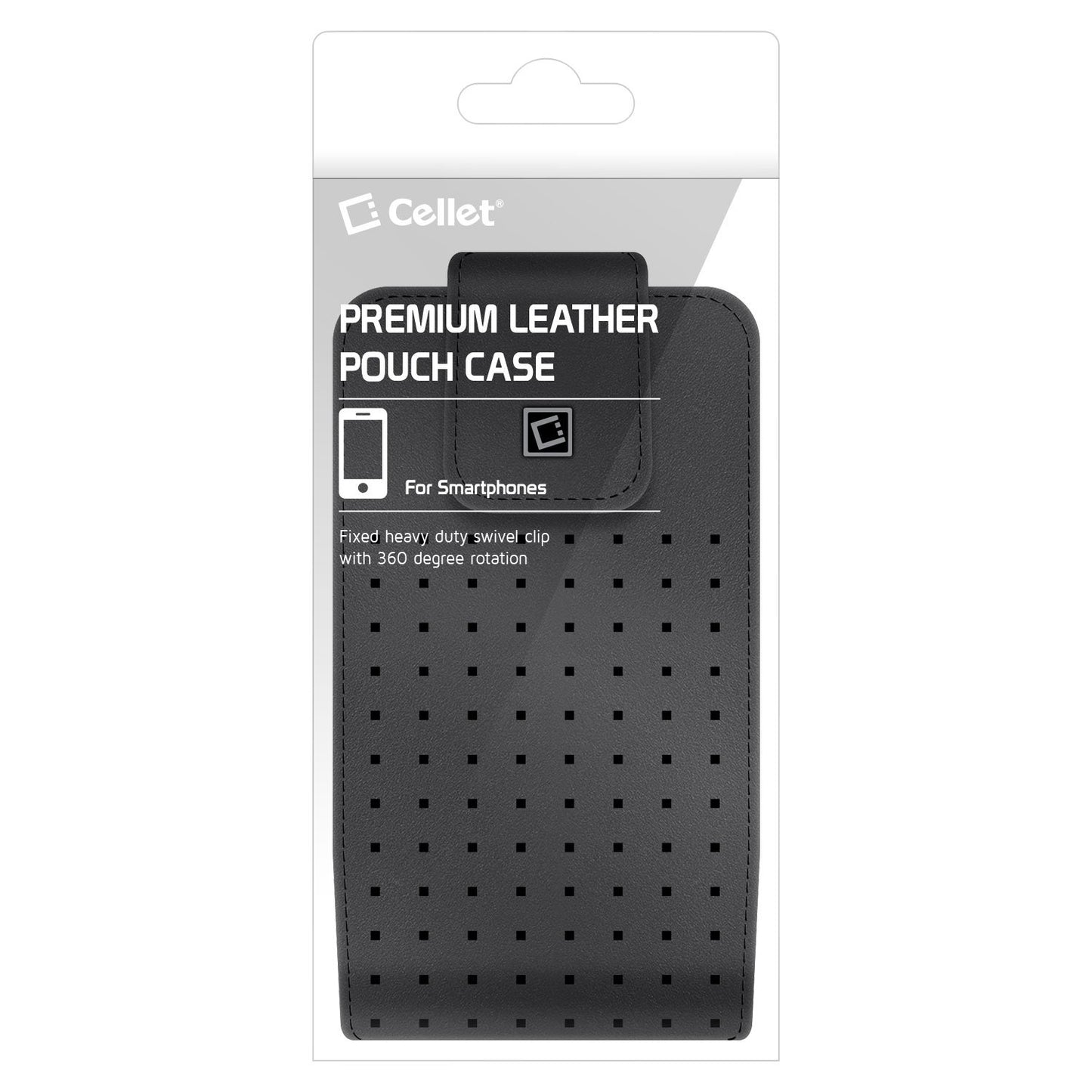 LTERLAGB - Cellet Teramo Leather Pouch for Samsung Galaxy S9 Plus, Galaxy S8 Plus, iPhone 8 Plus, 7 Plus, 6S Plus and More(Fits with Slim Case On)