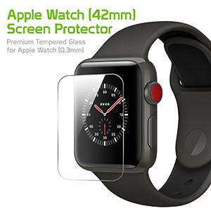 SGIPHW42 - Apple Watch (42mm) Screen Protector, Premium Tempered Glass Screen Protector for Apple Watch (0.3mm) by Cellet