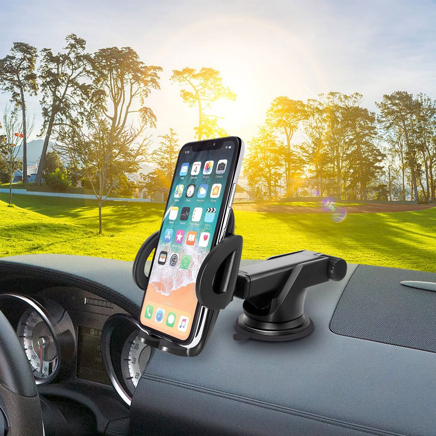 PHD350 - Cellet Telescoping Arm Car Phone Holder – Adjustable Dashboard & Windshield Mount for Smartphones
