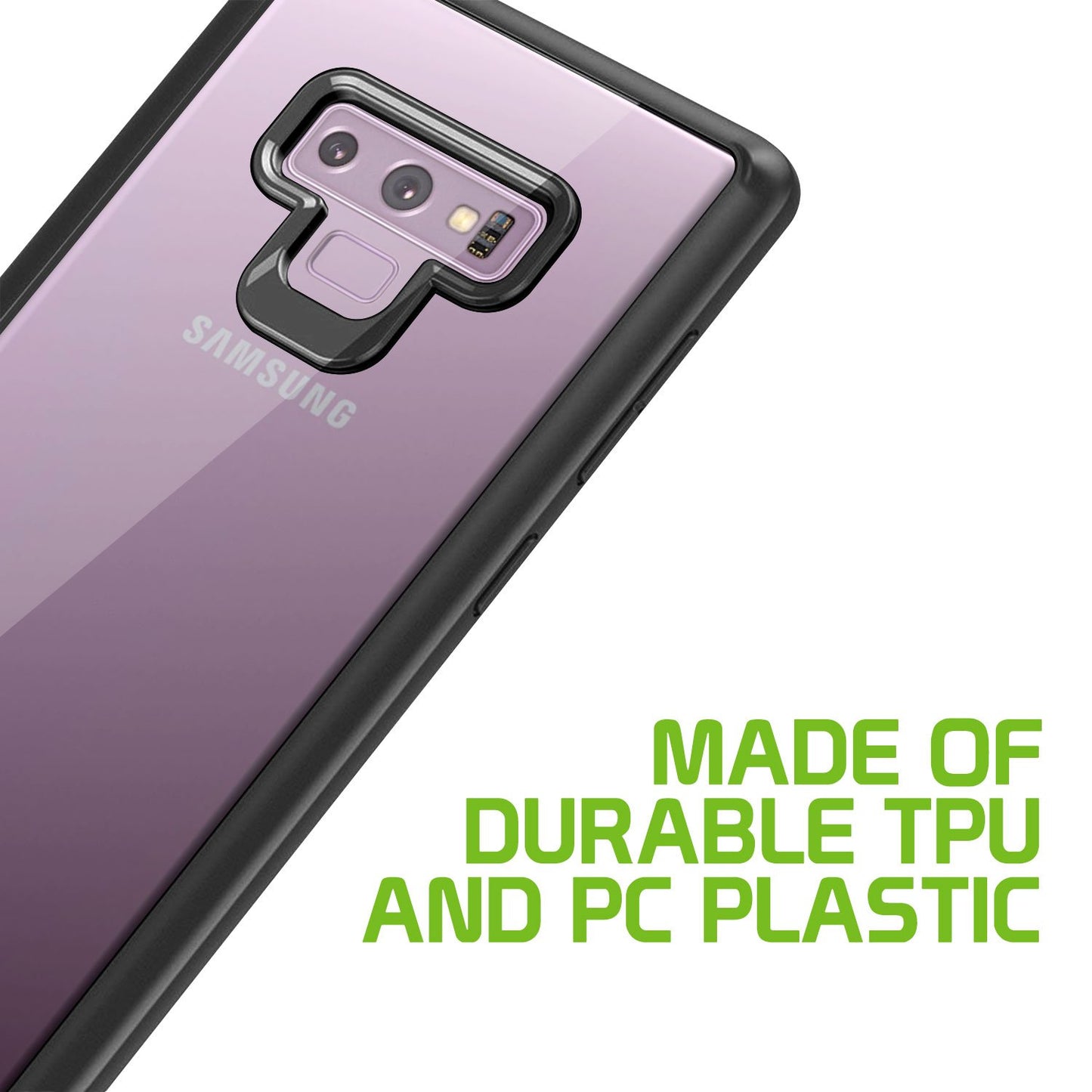 CCSAMN9HBK - Slim Transparent Case Cover with TPU Frame - Galaxy Note 9