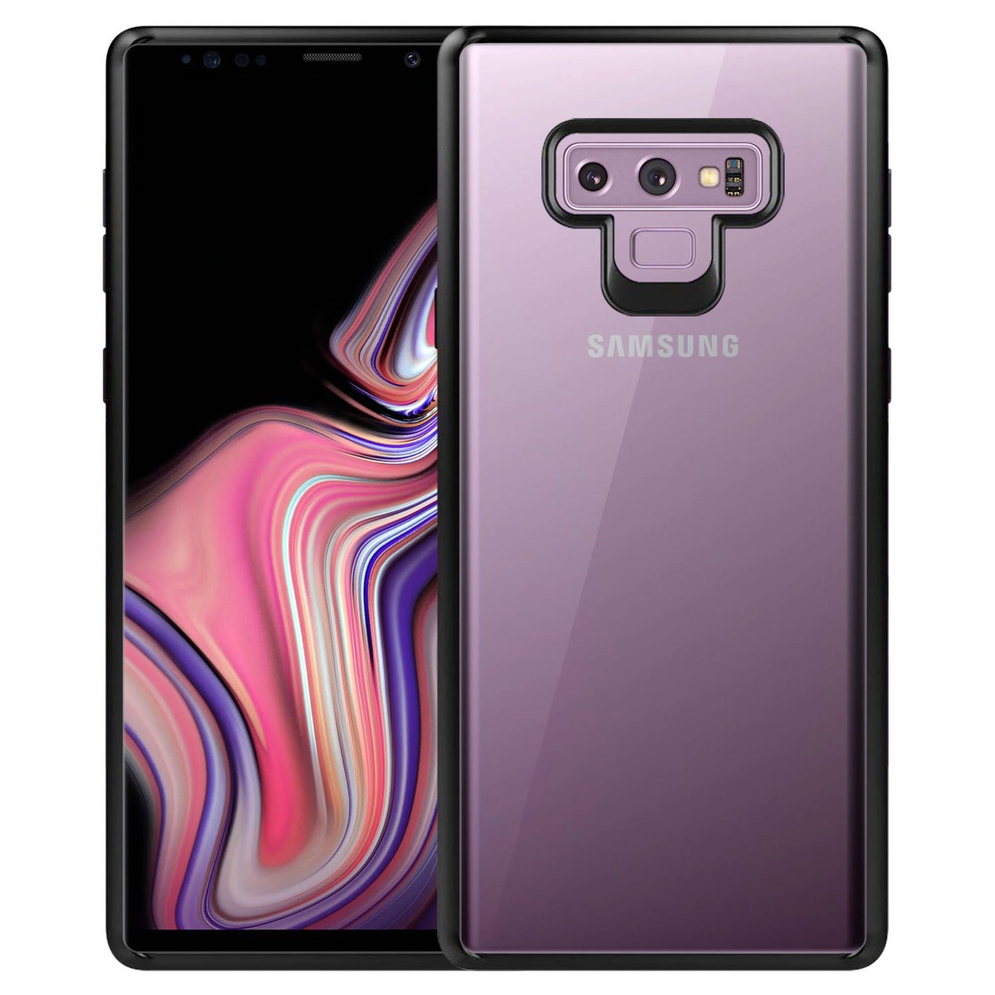 CCSAMN9HBK - Slim Transparent Case Cover with TPU Frame - Galaxy Note 9