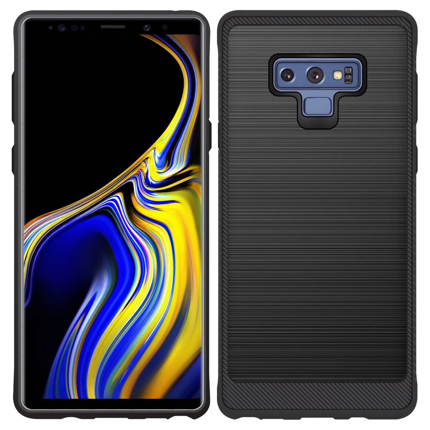 CCSAMN9DBK - Samsung Galaxy Note9 Sleek Rubberized TPU Protective Phone Case - Black