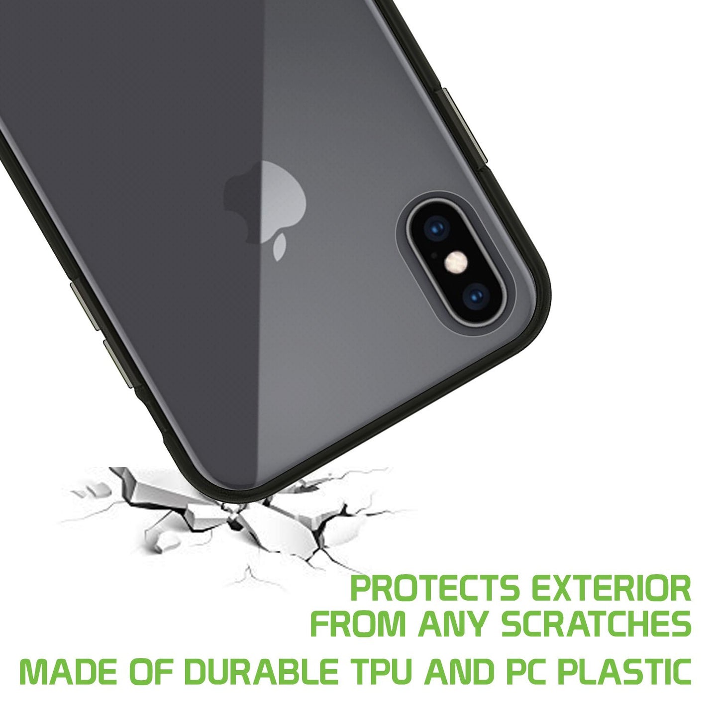 DDDX- Durable Clear Shockproof Slim Phone Case TPU Material - iPhone X