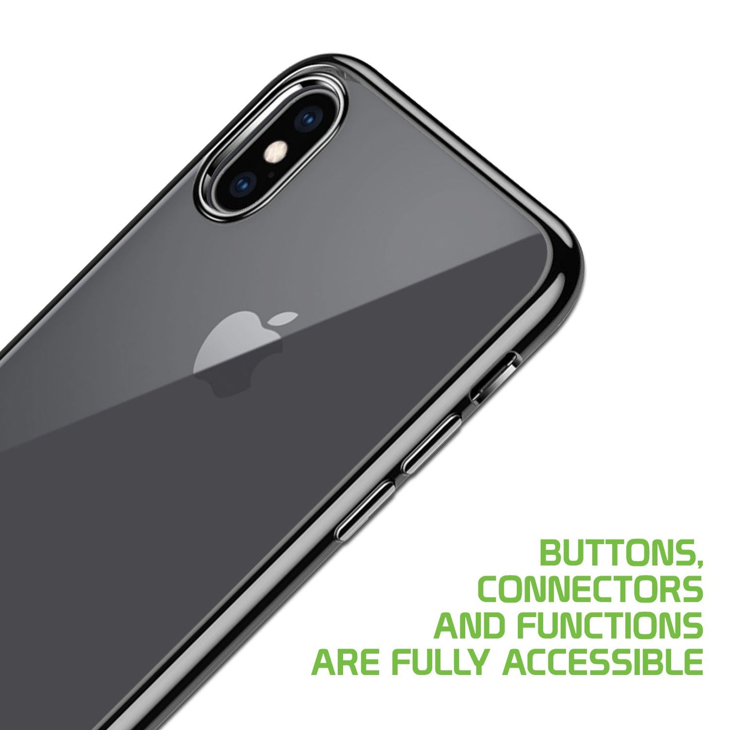 DDDXSM- Durable Clear Slim Phone Case TPU Material - iPhone XS Max