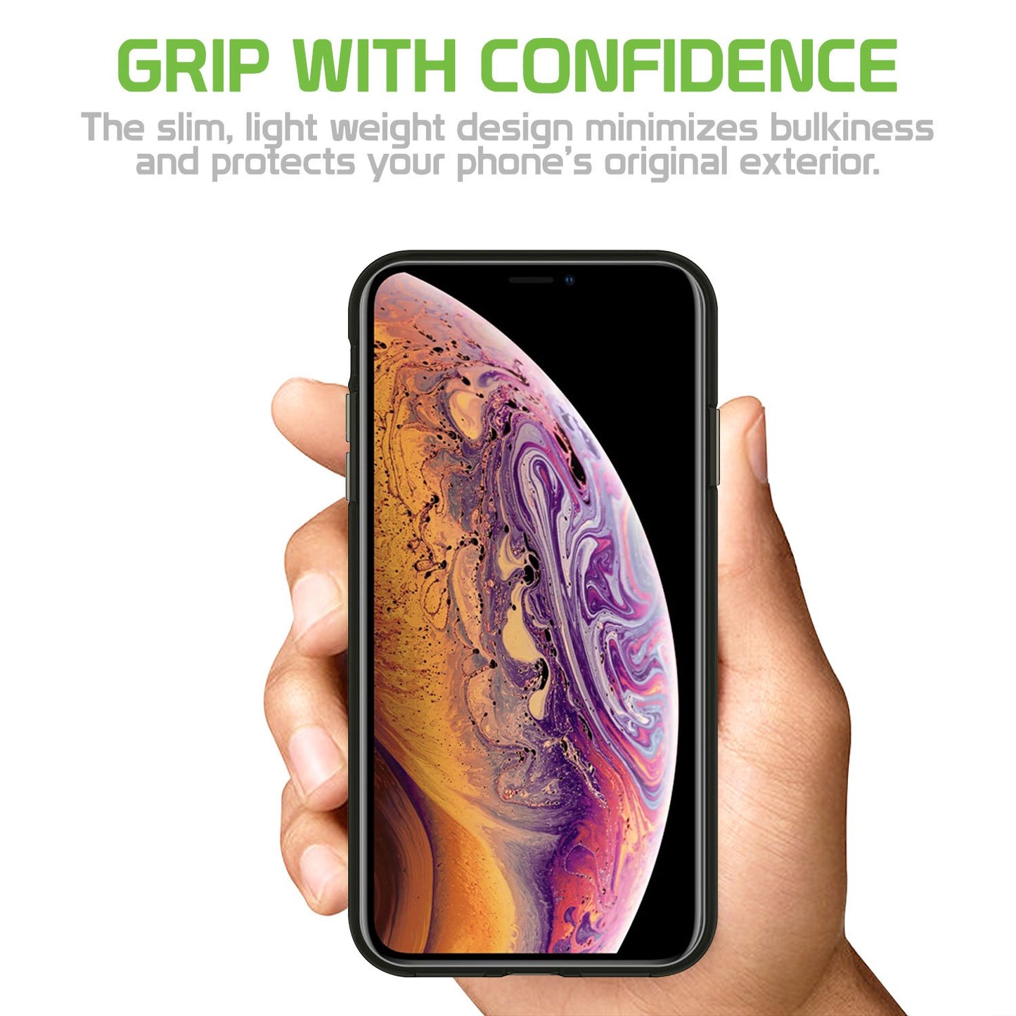 DDDXSM- Durable Clear Slim Phone Case TPU Material - iPhone XS Max
