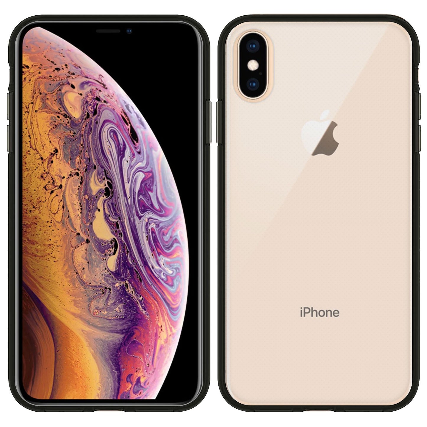 DDDXSM- Durable Clear Slim Phone Case TPU Material - iPhone XS Max