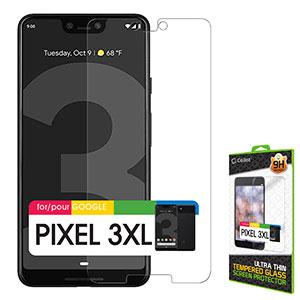 SGGOOPK3XL - Google Pixel 3 XL, Cellet 0.3mm Premium Tempered Glass Screen Protector for Google Pixel 3 XL (9H Hardness)