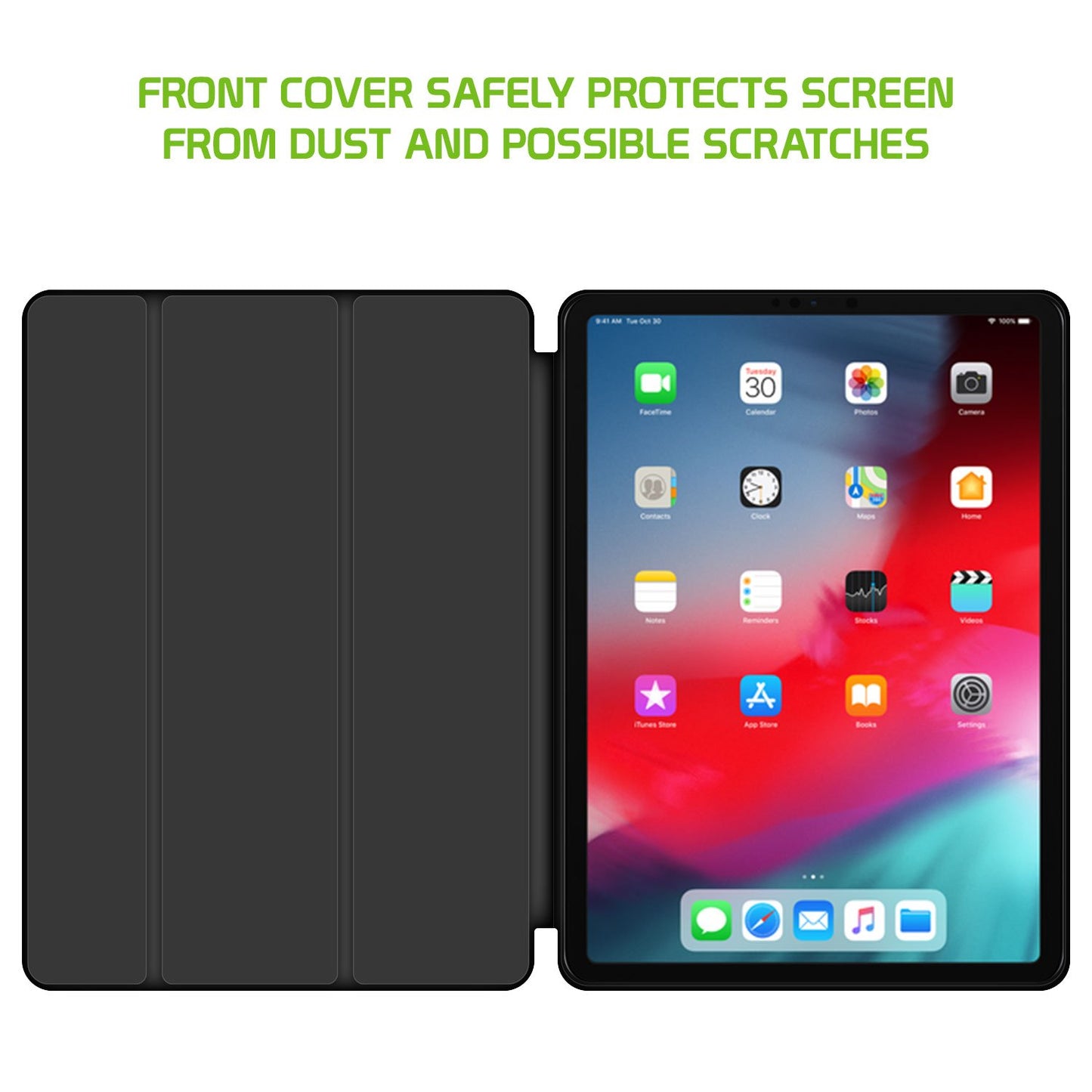 CCIPD1280BK - iPad Pro 12.9"  (2018) Heavy Duty Case with Auto Sleep/Wake Function - Black