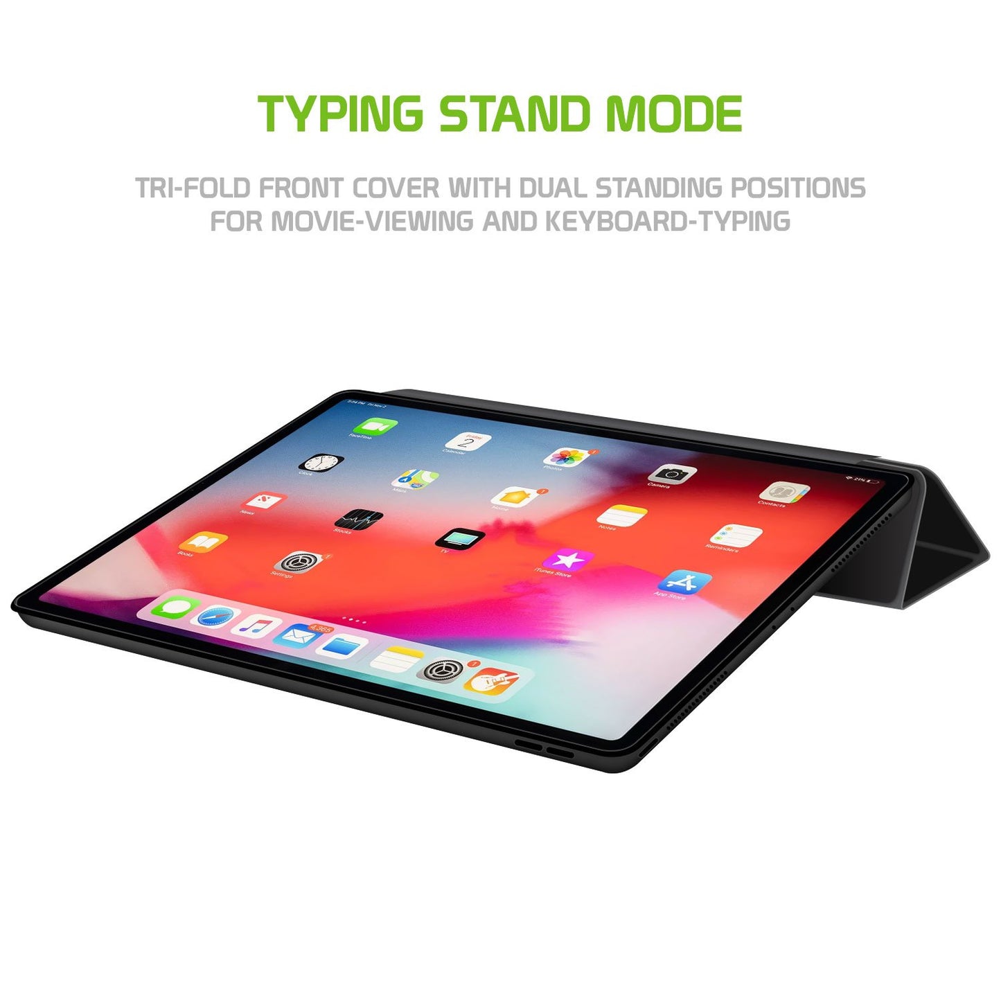 CCIPD1280BK - iPad Pro 12.9"  (2018) Heavy Duty Case with Auto Sleep/Wake Function - Black