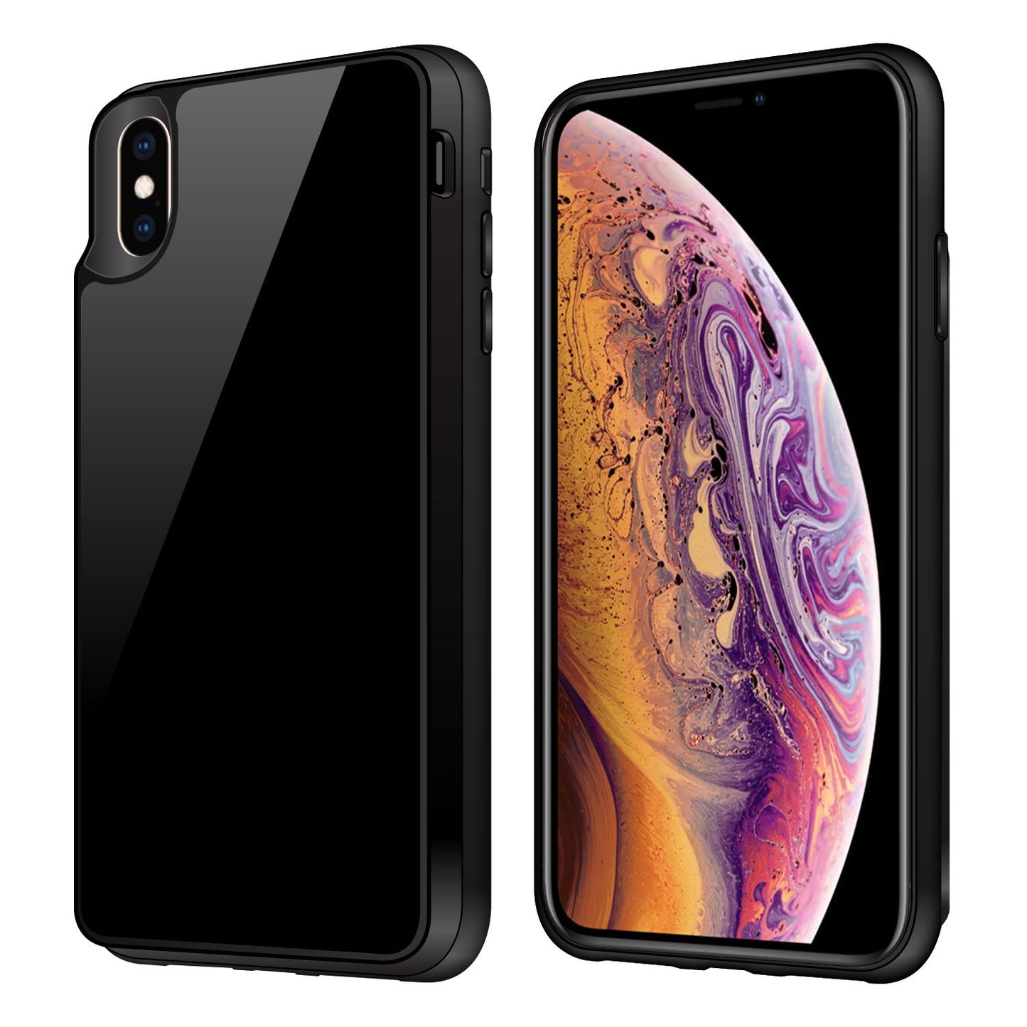 BWIPHMAX - iPhone XS Max Wireless Charging Case, Rechargeable External Wireless Power Case for Apple iPhone XS Max - Black