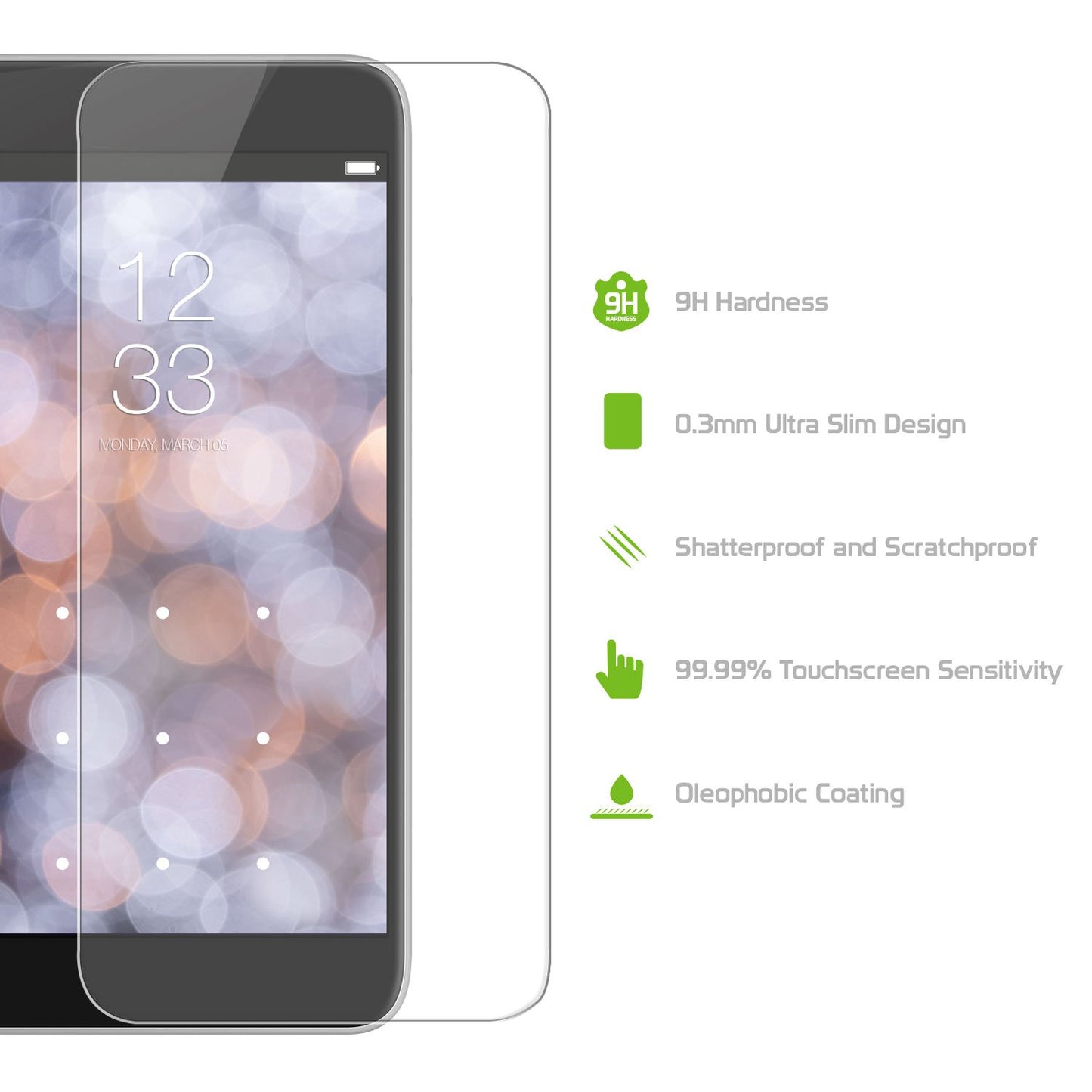 SGLGG8 - Premium 9H Tempered Glass Screen Protector - LG G8 ThinQ
