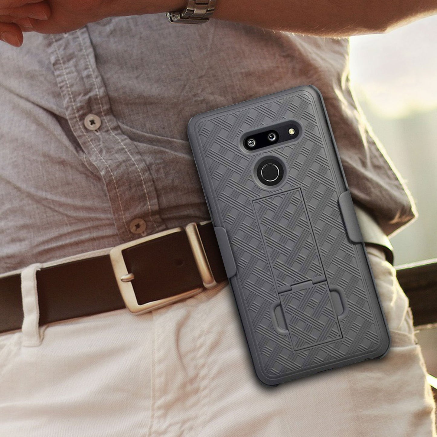 LG G8 Holster Case, Combo Case & Belt Clip Holster for LG G8