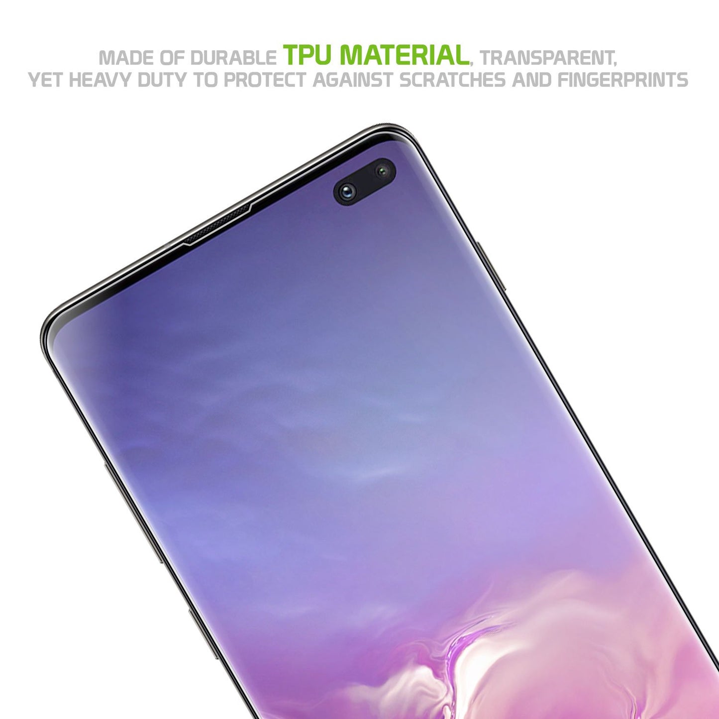 STSAMS10P - Full Coverage Flexible TPU Film Screen Protector - Samsung Galaxy S10 Plus