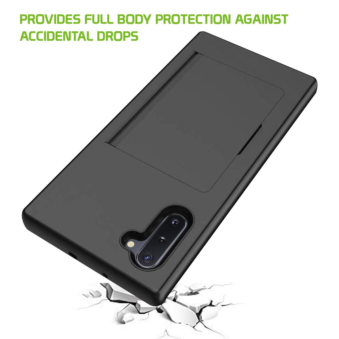 CCSAMN10 -Durable Slim Protective Wallet Case - ID & Credit Card Holder Slot - Galaxy Note 10