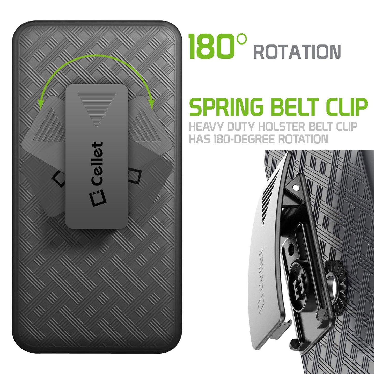 HLSAMS20U - Galaxy S20 Ultra Holster, Shell Holster Kickstand Case with Spring Belt Clip for Samsung Galaxy S20 Ultra – Black