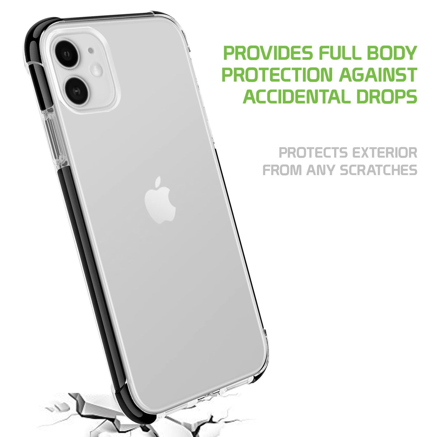 DDD11 - Cellet Crystal Clear Shock Proof Phone Case Protection - Apple for iPhone 11