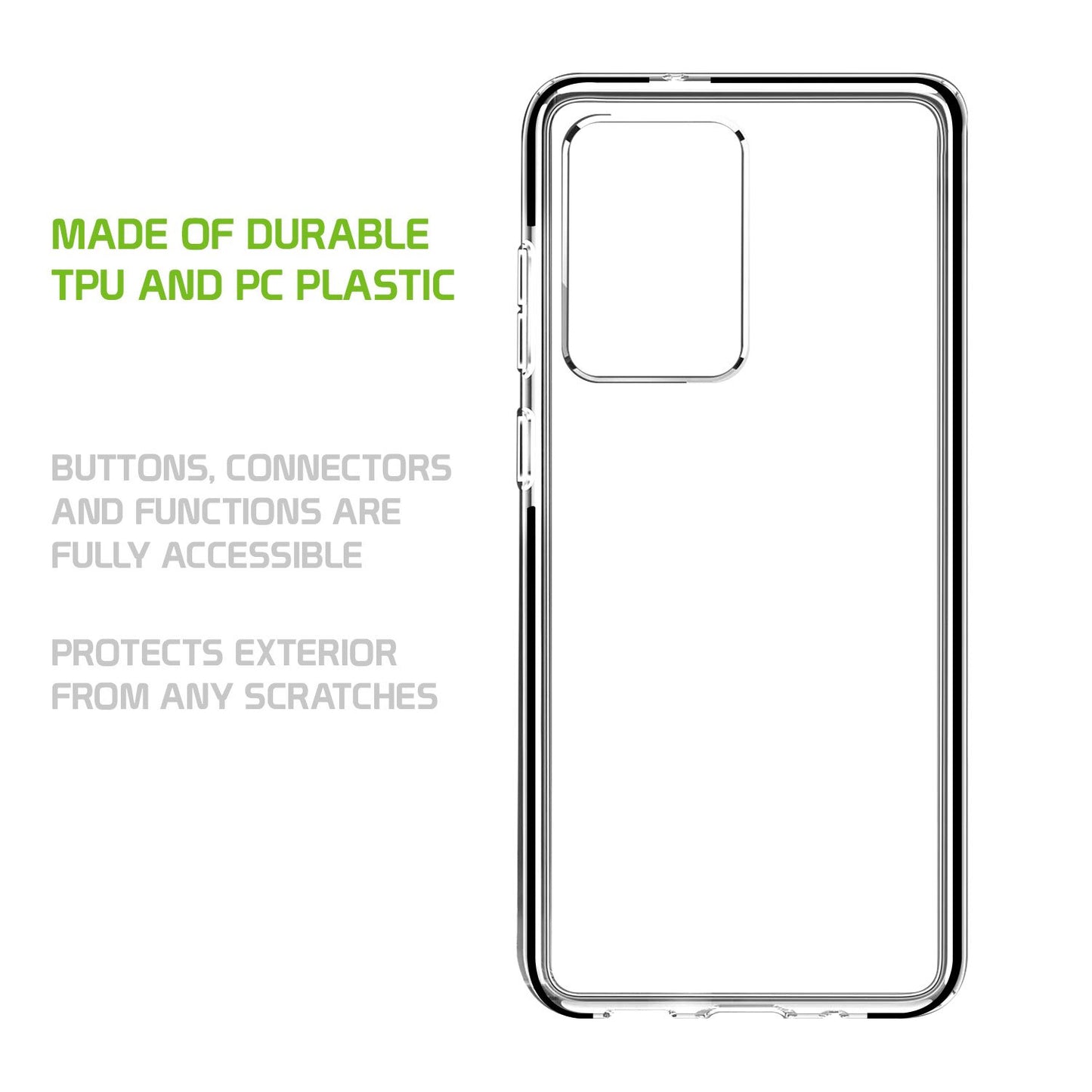 DDDS20U - Samsung Galaxy S20 Ultra, Crystal Clear Shockproof Phone Protector Case