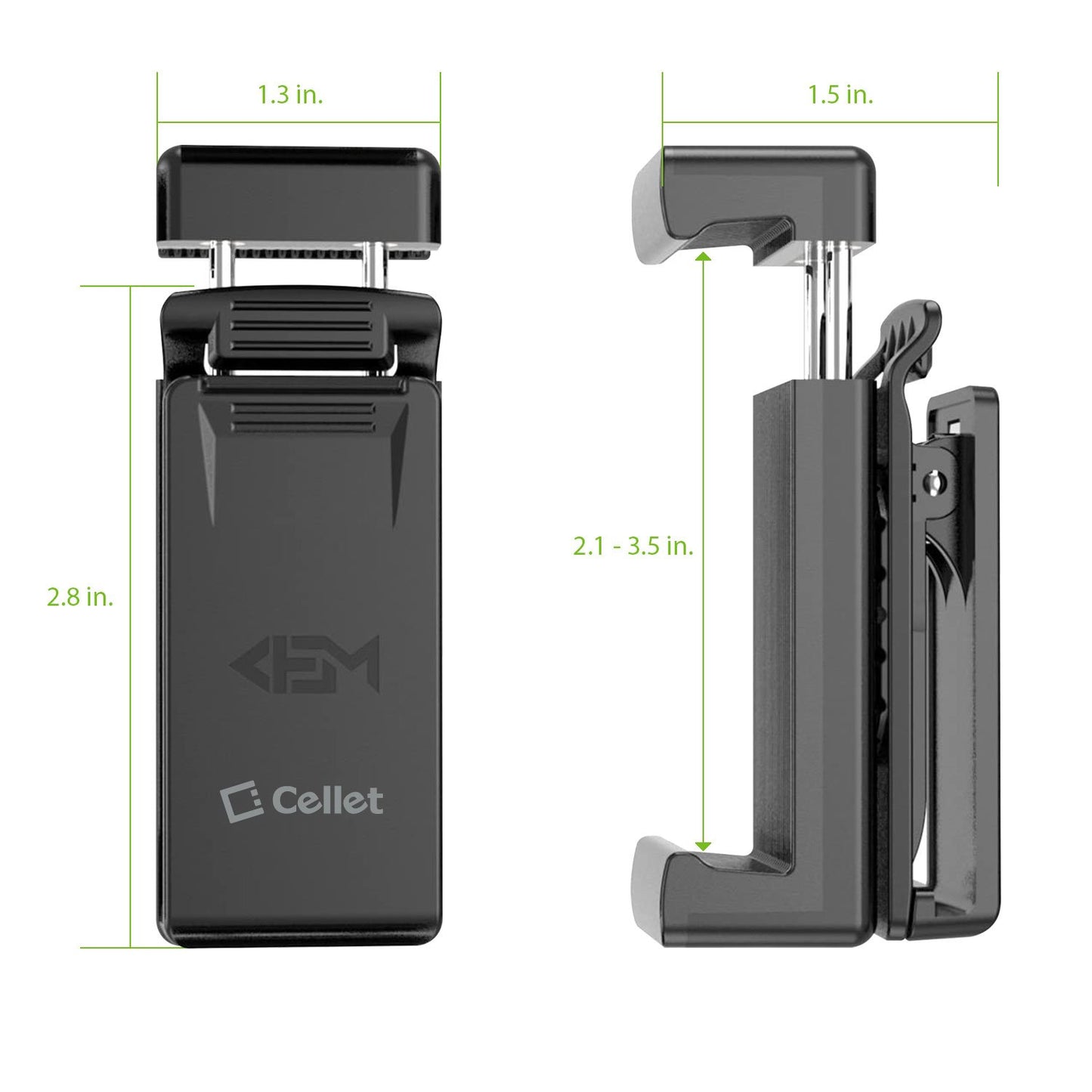 Cellet Universal Heavy Duty 360 degree Swivel Belt Clip Holder Compatible to iPhone 13 Pro Max, Samsung Galaxy S22 and more