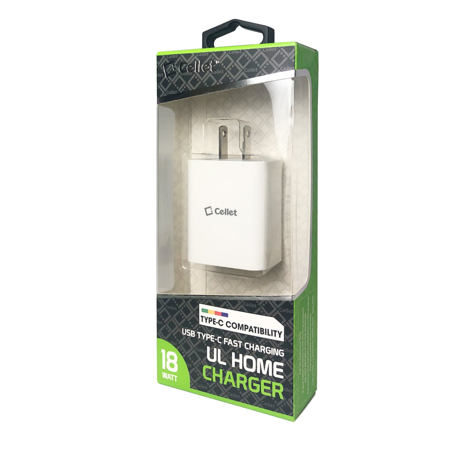 TCC18WWT - USB-C Home Charger, 18 Watt Type-C UL Certified Home Charger (Cable Sold Separately) Compatible to Samsung Galaxy Phone Tablets – White