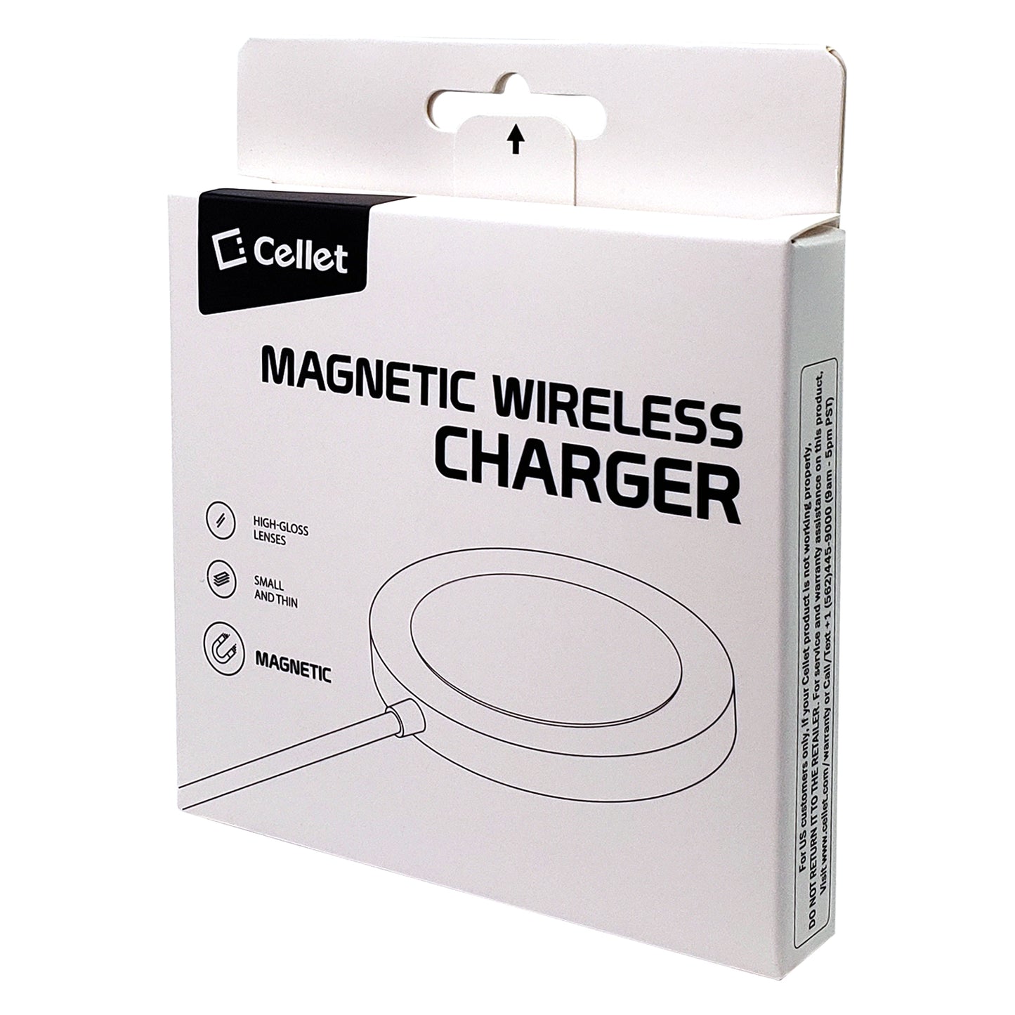 15 Watt Fast Charging Magnetic Wireless Charger Compatible with QI Enabled Devices (USB-C AC Adapter Not Included)