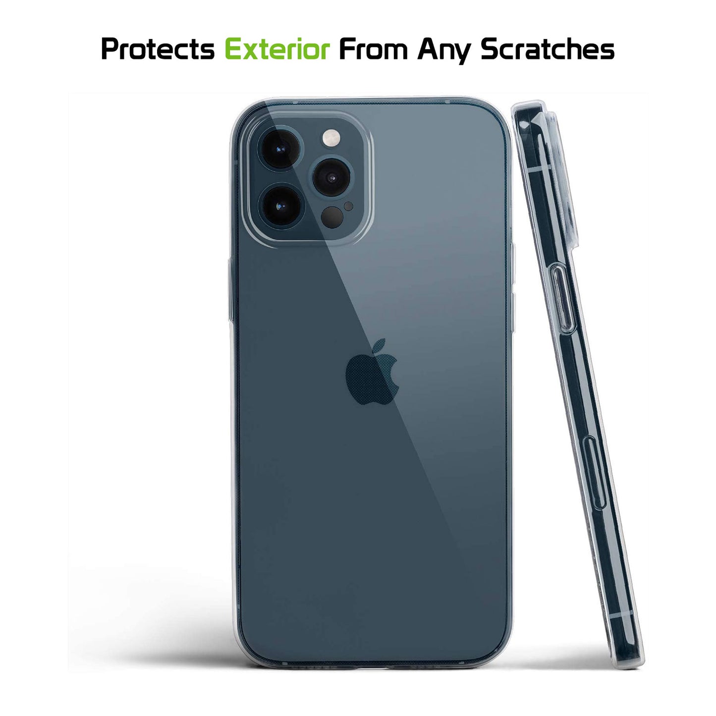 CCIPH12PC - iPhone 12 Pro, Slim Transparent Shockproof and Scratch Resistant Case for Apple iPhone 12 Pro by Cellet – Clear