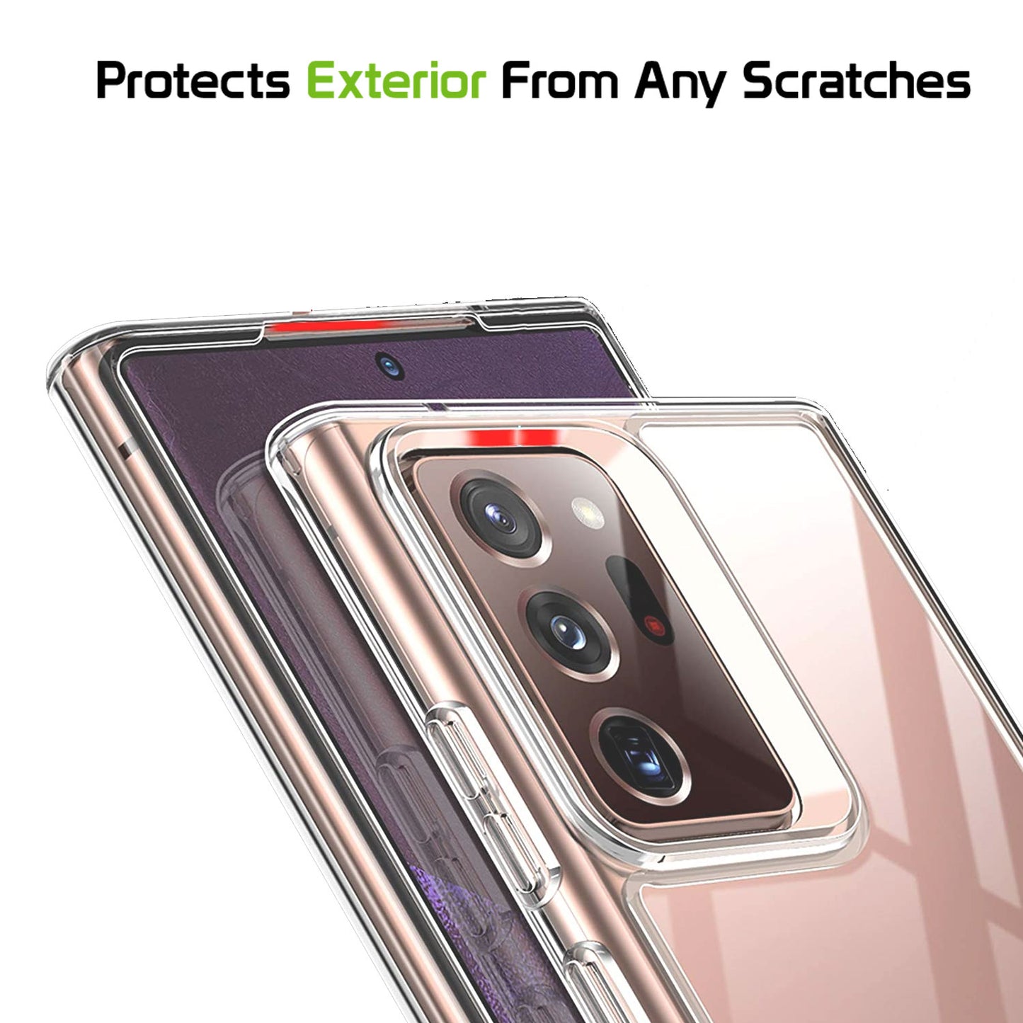 CCSAMN20UCL - Galaxy Note 20 Ultra, Slim Transparent Shockproof and Scratch Resistant Case with TPU Frame for Samsung Galaxy Note 20 Ultra by Cellet