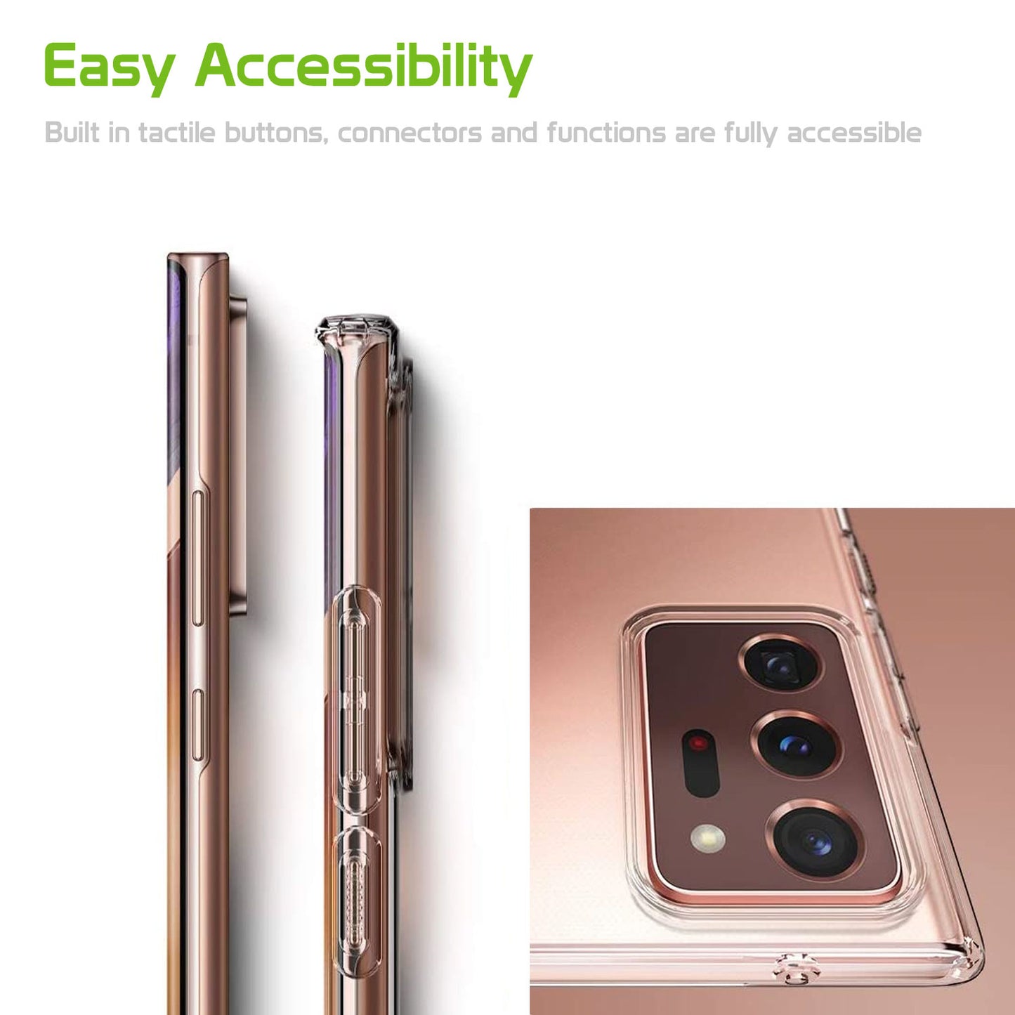 CCSAMN20UCL - Galaxy Note 20 Ultra, Slim Transparent Shockproof and Scratch Resistant Case with TPU Frame for Samsung Galaxy Note 20 Ultra by Cellet