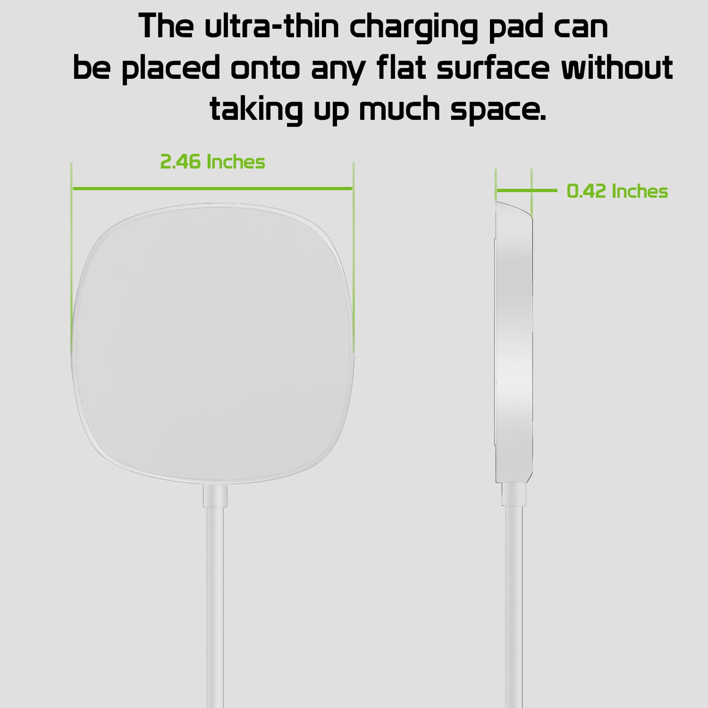 MAGWAL30 - MagSafe Magnetic Fast Wireless Charger with USB-C Charging Cable all New iPhones - White