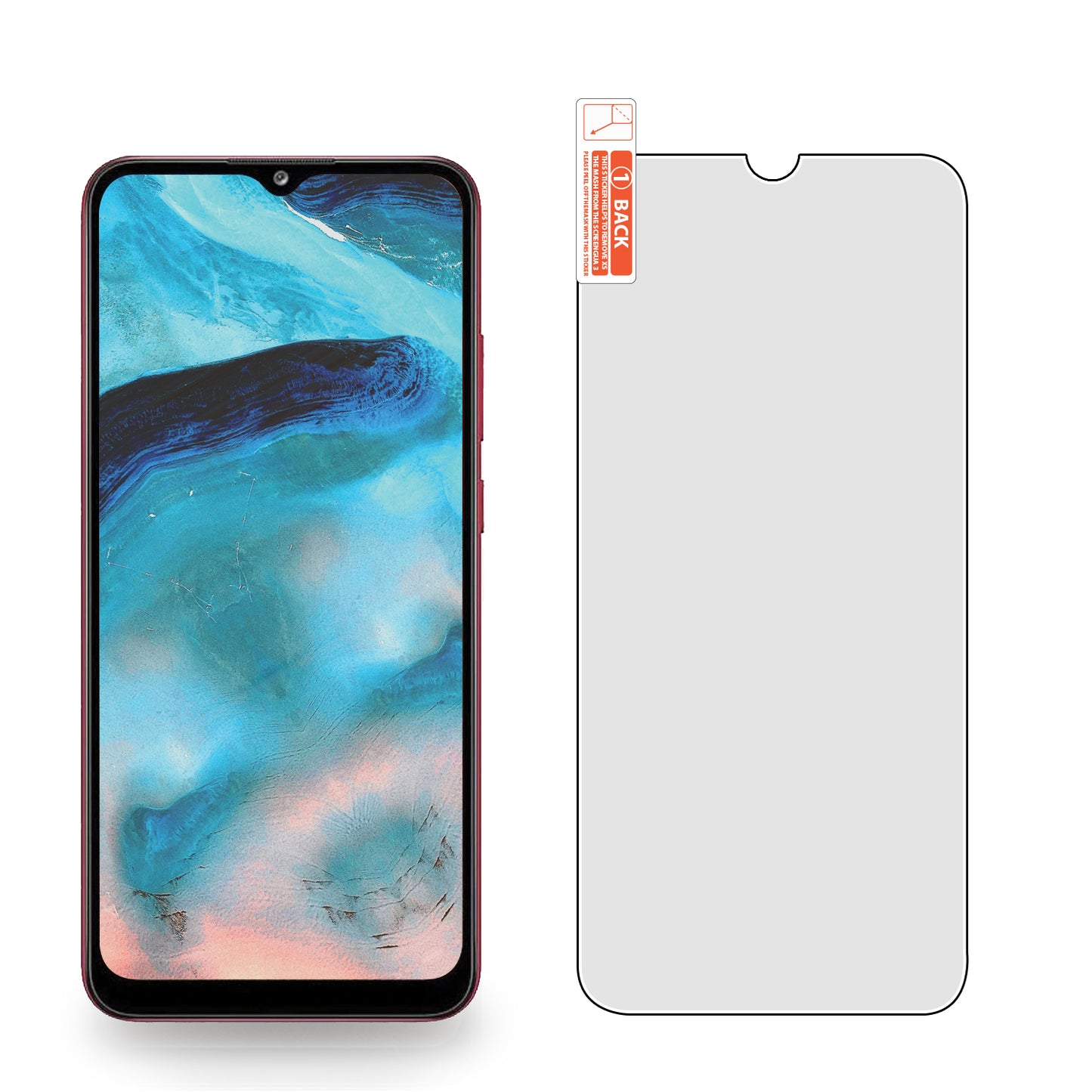 SGSAMA32 - Samsung Galaxy A32, Premium Ultra Thin Full Coverage Tempered Glass Screen Protector for Samsung Galaxy A32 by Cellet