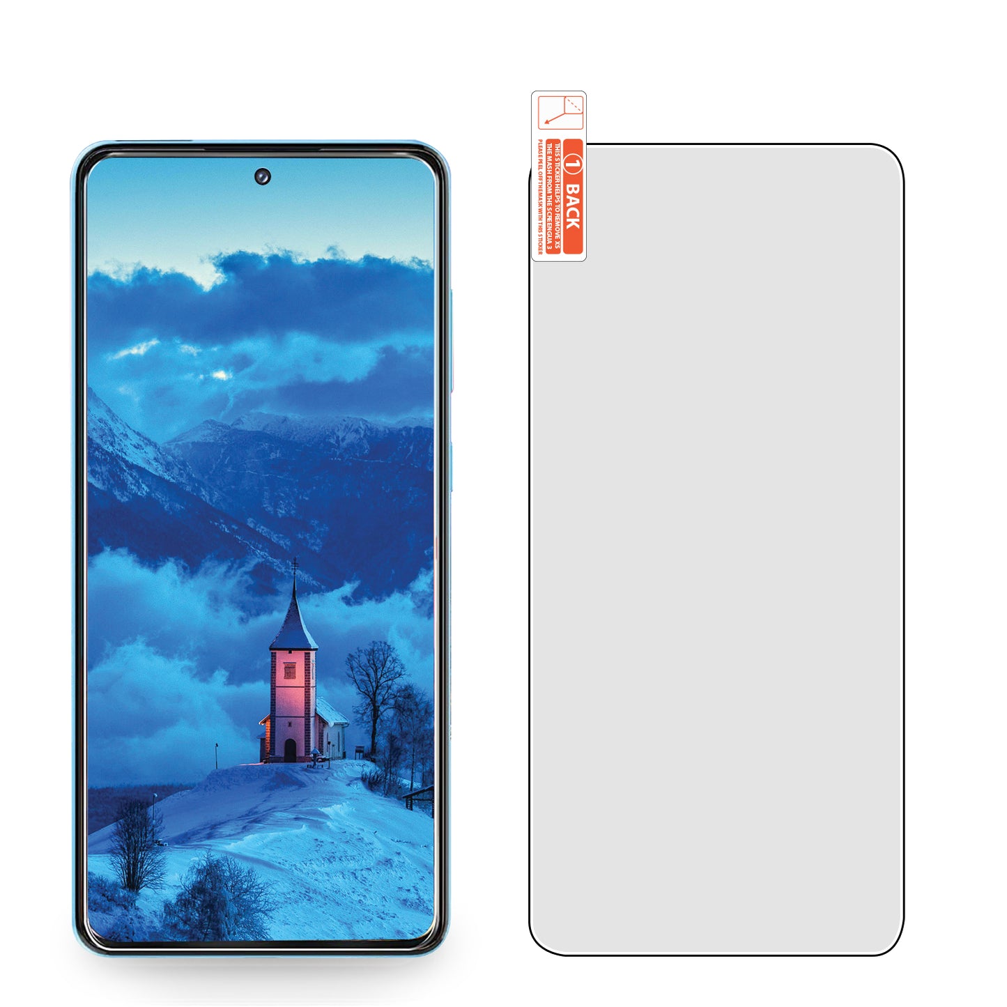 SGSAMA72 - Samsung Galaxy A72, Premium Ultra Thin Full Coverage Tempered Glass Screen Protector for Samsung Galaxy A72 by Cellet