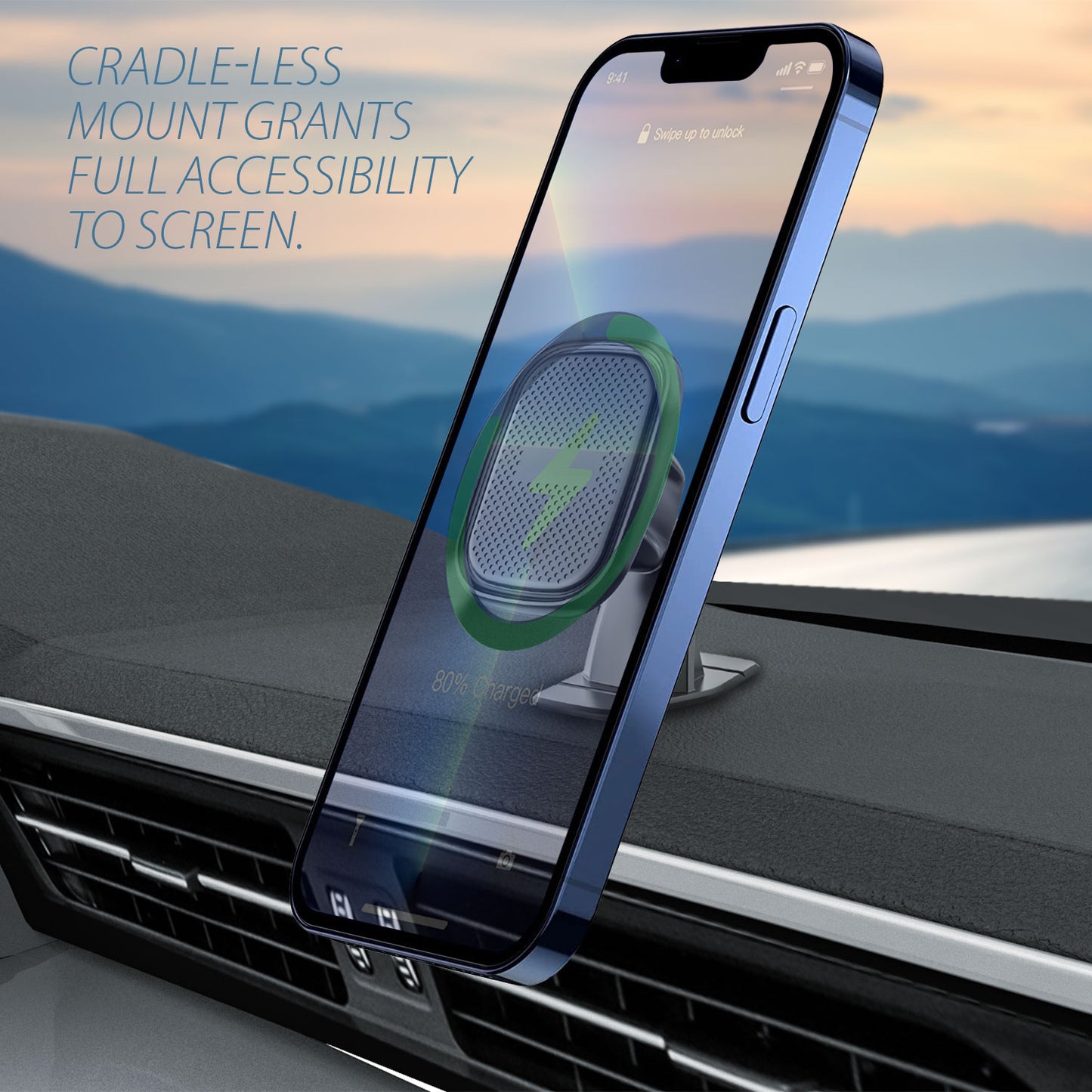 Magnetic Dashboard Mount, Extra Strength Magnetic Dashboard Mount Compatible to iPhone 14 Pro Max Plus, Galaxy Z Flip, Z Fold, Google Pixel, Moto