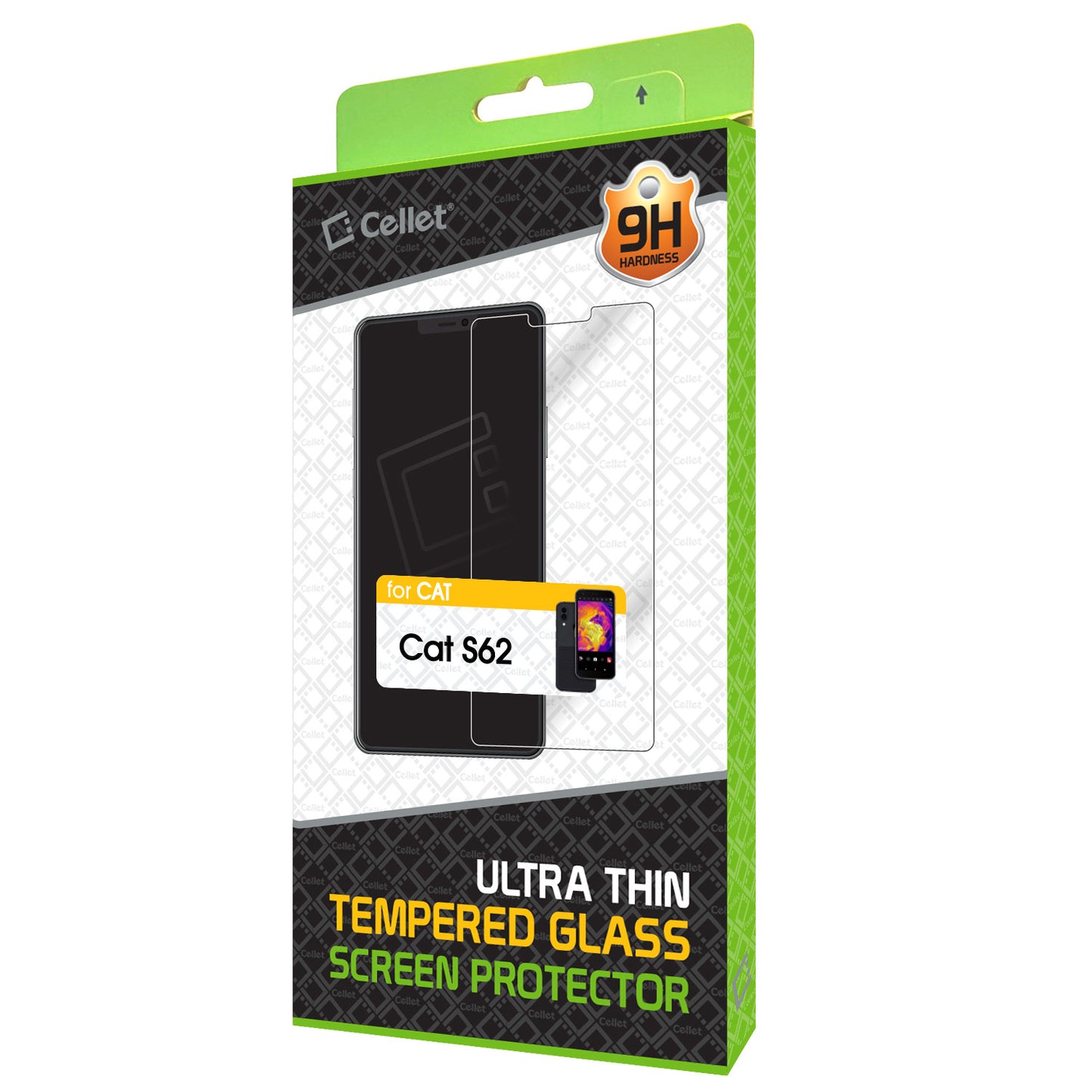 SGCATS62 - Cat S62 Tempered Glass Screen Protector, 9H Hardness - Cat S62