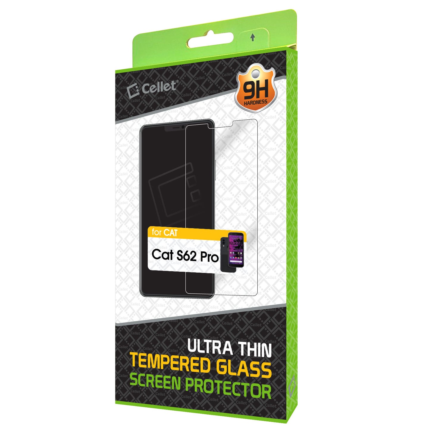 SGCATS62P - Cat S62 Pro Tempered Glass Screen Protector, 9H Hardness - Cat S62 Pro