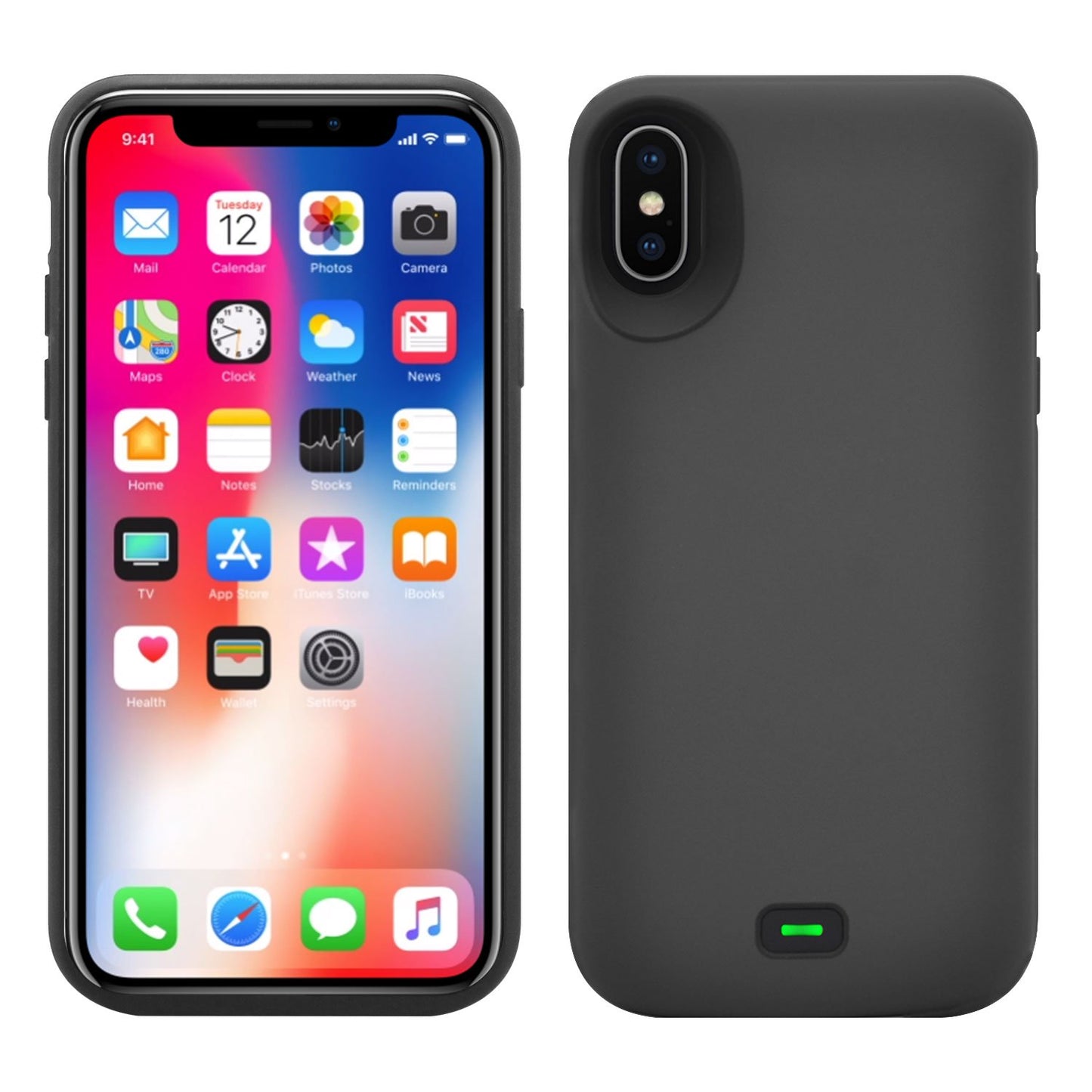 BIPHX - iPhone X, XS Rechargeable External Power Case for Apple iPhone X, XS