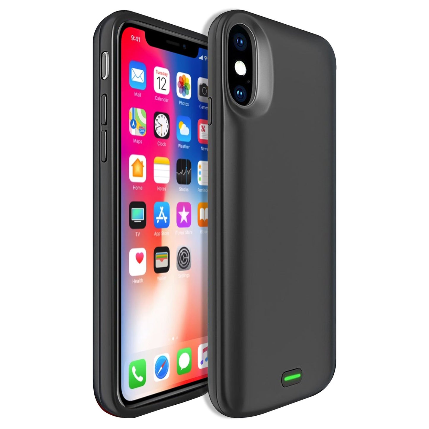 BIPHX - iPhone X, XS Rechargeable External Power Case for Apple iPhone X, XS