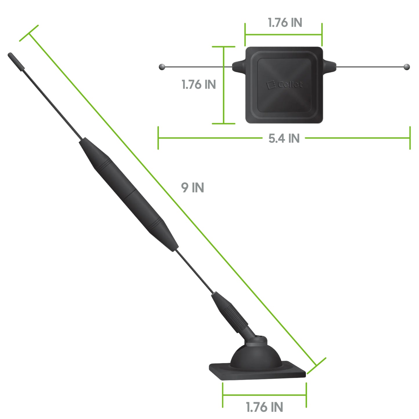 Car Antenna, Cellet Cellphone Car Mount Passive Repeater Antenna