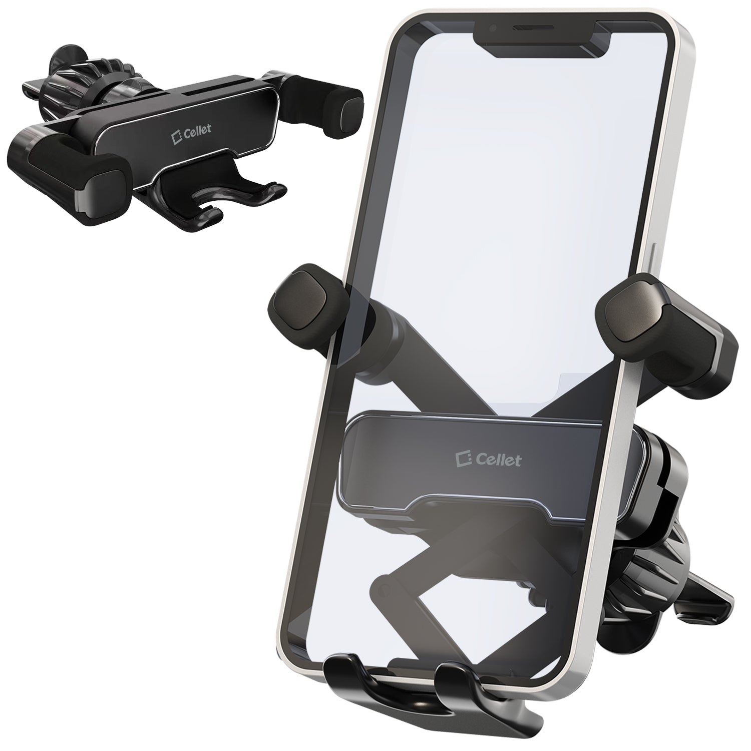 Celllet PH130 - Gravity Phone Mount, Air vent Phone Mount with Auto Lock Mecha ...