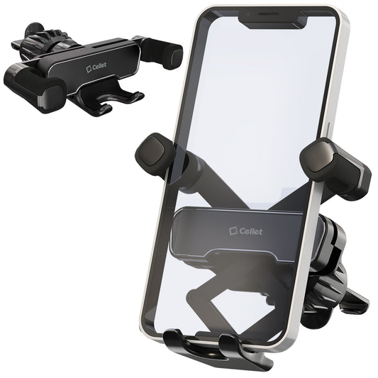 PH130 - Gravity Phone Mount, Air vent Phone Mount with Auto Lock Mechanism Compatible to iPhone 14 Pro Max and most 3.5" devices